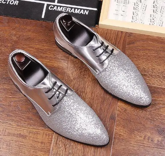 Red sequins shoes men's pointed toe shoes personalized night lacquer leather loafer increased leather lace-up shoes
Red sequins shoes men's pointed toe shoes personalized night lacquer leather loafer increased leather lace-up shoes
