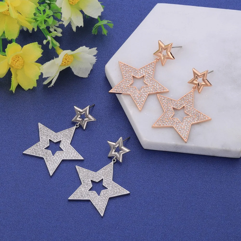 Long Big Star Earrings For Women Hollow Statement Boho Drop Earring femme Ethnic Rose Gold Jewelry Gift Fashion 2019 za
Long Big Star Earrings For Women Hollow Statement Boho Drop Earring femme Ethnic Rose Gold Jewelry Gift Fashion 2019 za