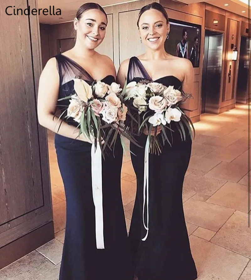 aCinderella One Shoulder Floor Length Lace Applique Satin Pleated Court Train Mermaid Bridesmaid Gown Sexy Bridesmaid Dresses
aCinderella One Shoulder Floor Length Lace Applique Satin Pleated Court Train Mermaid Bridesmaid Gown Sexy Bridesmaid Dresses