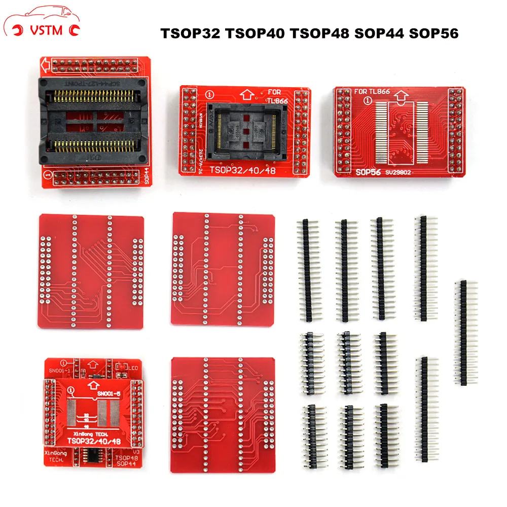 original Adapters MiniPro TL866 Universal Programmer TSOP32 TSOP40 TSOP48 SOP44 SOP56 Sockets TL866A TL866CS
original Adapters MiniPro TL866 Universal Programmer TSOP32 TSOP40 TSOP48 SOP44 SOP56 Sockets TL866A TL866CS