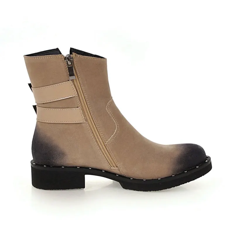 fanyuan New Mixed Colors Rivet Motorcycle Boots Winter Women Shoes belt Double buckle Martin Boots Flat Zipper Ankle Boots
fanyuan New Mixed Colors Rivet Motorcycle Boots Winter Women Shoes belt Double buckle Martin Boots Flat Zipper Ankle Boots