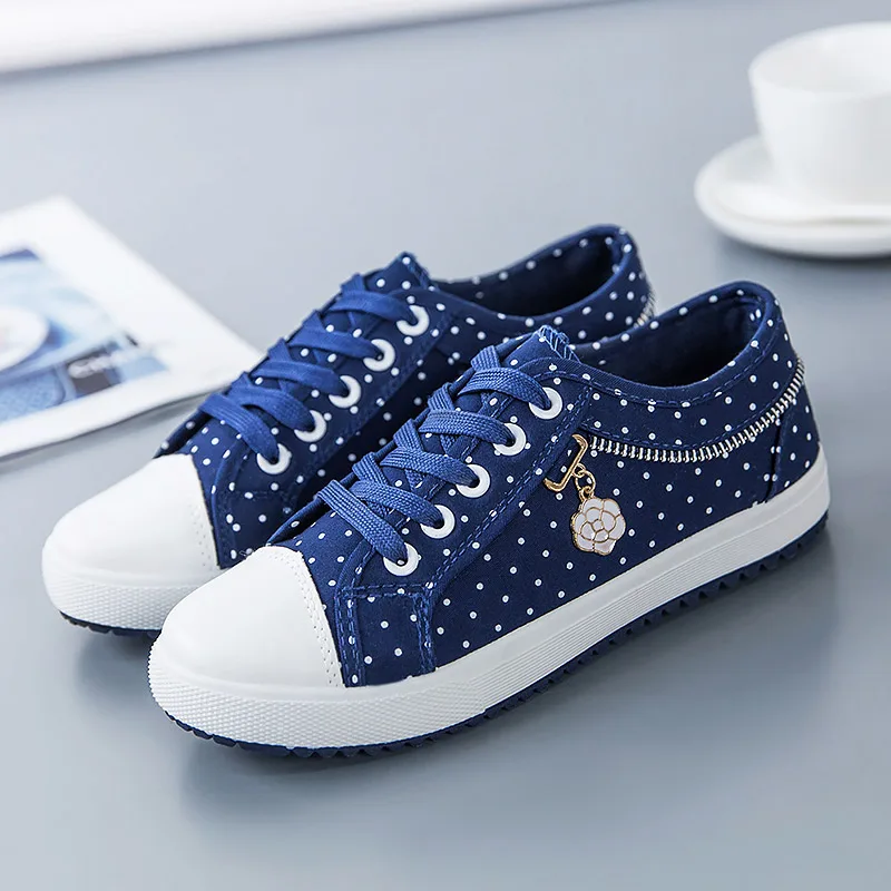 Solid polka dot sneakers Canvas casual shoes woman 2019 new breathable women shoes zipper lace-up women sneakers plus size
Solid polka dot sneakers Canvas casual shoes woman 2019 new breathable women shoes zipper lace-up women sneakers plus size