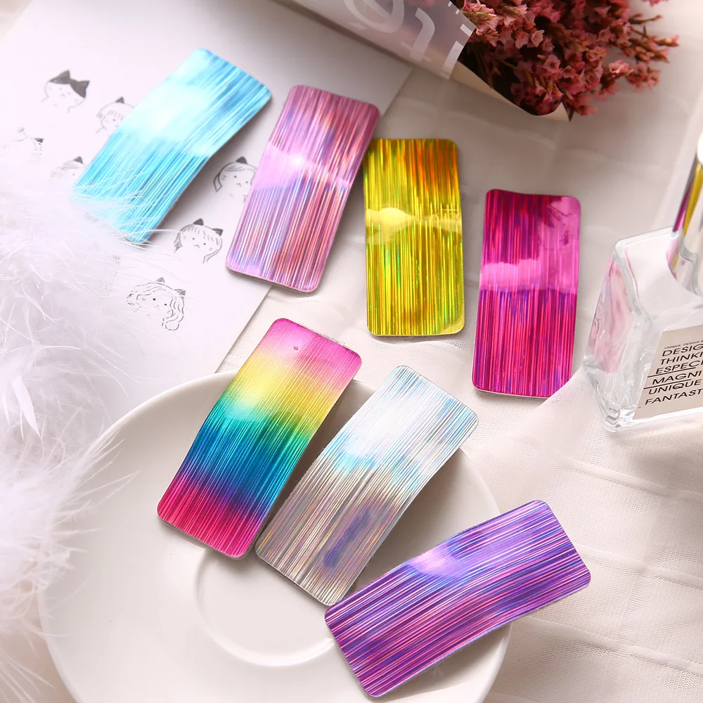 Boutique ins 14pcs Fashion Cute Glossy Gradient Rainbow Color Snap Clips Square Hair Clips Princess Headwear Hair Accessories
Boutique ins 14pcs Fashion Cute Glossy Gradient Rainbow Color Snap Clips Square Hair Clips Princess Headwear Hair Accessories