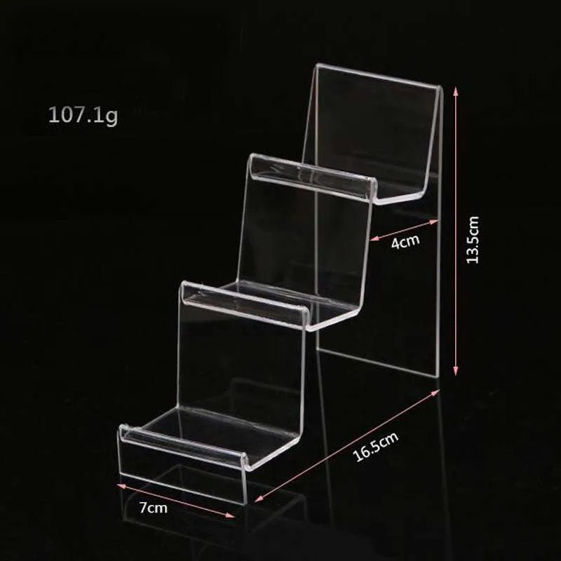 

Hot Acrylic Transparent Display Shelf Mobile book Wallet Glasses Rack Multilayers Cellphone Jewellery Display Stand Packaging