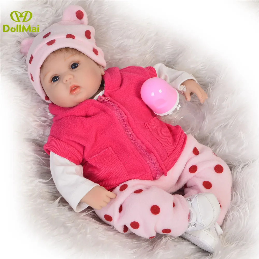Cute Bebes Reborn menina 18"42cm vinyl silicone reborn baby doll vinyl newborn bebes dolls gift toys for child
Cute Bebes Reborn menina 18"42cm vinyl silicone reborn baby doll vinyl newborn bebes dolls gift toys for child