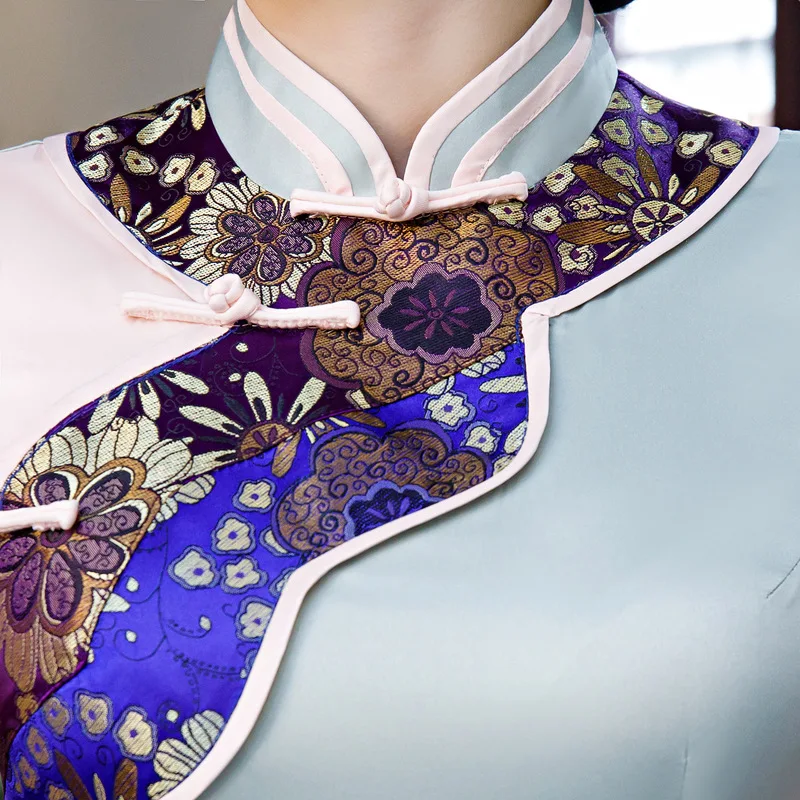 2019 Womens Summer Long Cheongsam Novelty Chinese style Rayon Qipao Dress Slim Party Dresses Lady Button Vestido Size S-4XL
2019 Womens Summer Long Cheongsam Novelty Chinese style Rayon Qipao Dress Slim Party Dresses Lady Button Vestido Size S-4XL