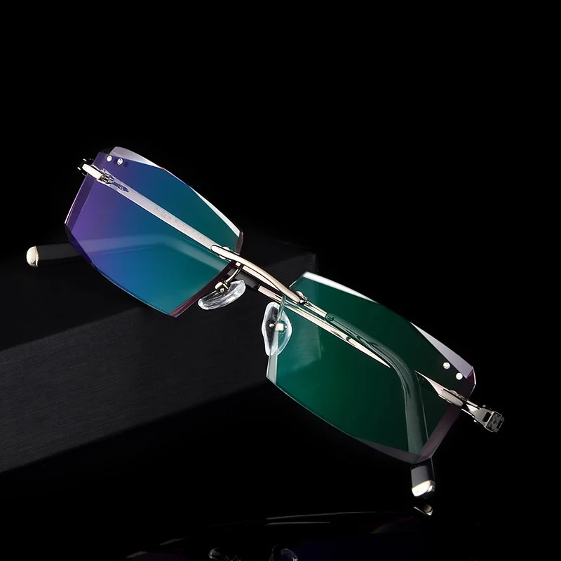 QJ Luxurious Glasses Optical Eyeglasses Men Rimless Myopia Prescription Anti Radiation Brand Clear Hyperopia Eye Glasses 8801
QJ Luxurious Glasses Optical Eyeglasses Men Rimless Myopia Prescription Anti Radiation Brand Clear Hyperopia Eye Glasses 8801
