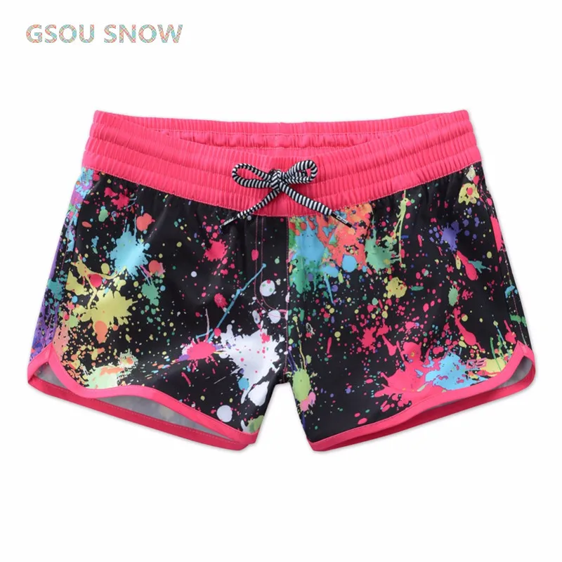 Gsou Snow Brand Summer Women's Beach Shorts Swimwear Women's Colorful Printed Sports Shorts Lace Diving Surfing Shorts
Gsou Snow Brand Summer Women's Beach Shorts Swimwear Women's Colorful Printed Sports Shorts Lace Diving Surfing Shorts