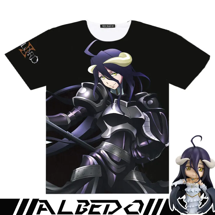 Новое поступление, летняя футболка для мужчин и женщин, OVERLORD Albedo, косплей, футболки с графическим принтом, футболки с коротким рукавом
Новое поступление, летняя футболка для мужчин и женщин, OVERLORD Albedo, косплей, футболки с графическим принтом, футболки с коротким рукавом