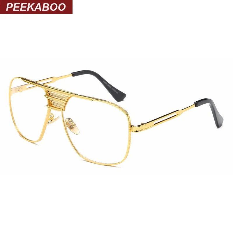 Peekaboo new black eye glasses frames for men women high quality big gold rimmed glasses men frames brand designer metal
Peekaboo new black eye glasses frames for men women high quality big gold rimmed glasses men frames brand designer metal