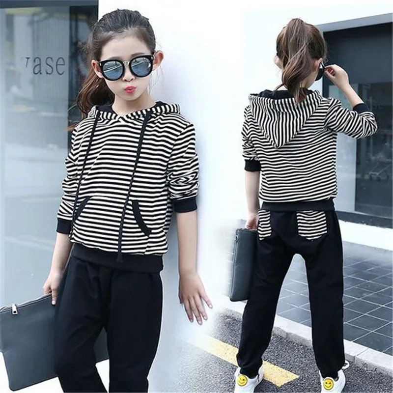 Baby Girl Clothing Set High Qulity Cotton Kids Toddler Clothes 2019 Hooded Suit Infant Long Sleeve 6-15T Spring Striped Girls
Baby Girl Clothing Set High Qulity Cotton Kids Toddler Clothes 2019 Hooded Suit Infant Long Sleeve 6-15T Spring Striped Girls