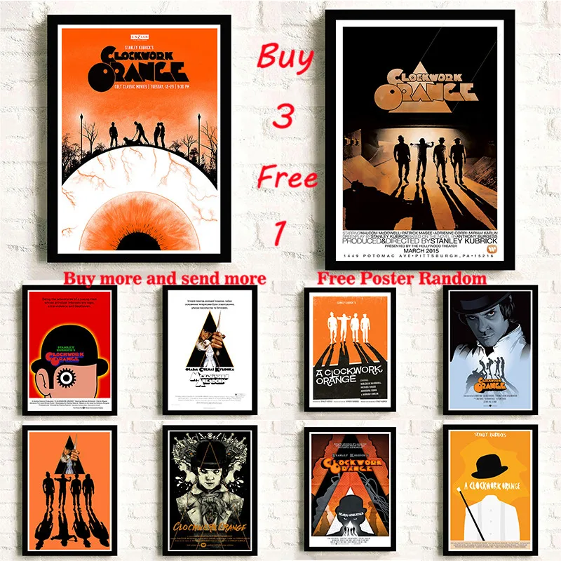 Stanley Kubrick A Clockwork Orange Coated paper Poster Drawing Wall stickers decorative painting Frameless
Stanley Kubrick A Clockwork Orange Coated paper Poster Drawing Wall stickers decorative painting Frameless