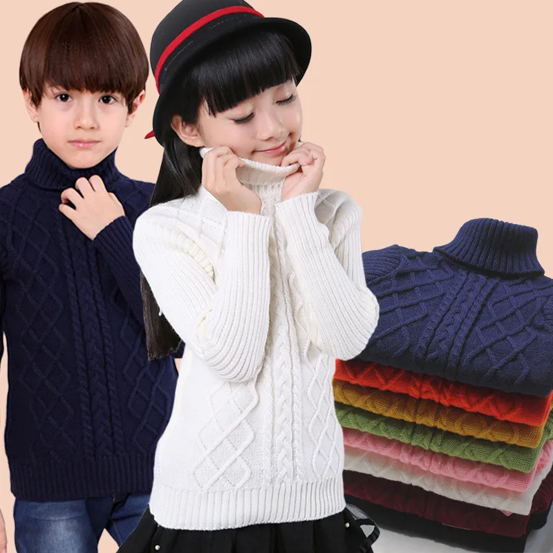 Baby Boy Girl Sweater Solid Stripe Girls Boys Knitted bottoming Turtleneck Sweaters Children Winter Clothes Kids Pullover 2-13T
Baby Boy Girl Sweater Solid Stripe Girls Boys Knitted bottoming Turtleneck Sweaters Children Winter Clothes Kids Pullover 2-13T