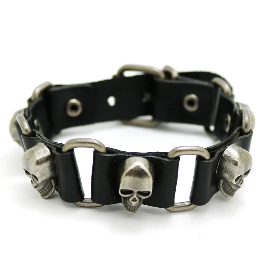 2016 New Men and Women Fashion Accessories for Punk Skull Skull Bracelet and Jewelry Bracelets Retro Casual Men and Women
2016 New Men and Women Fashion Accessories for Punk Skull Skull Bracelet and Jewelry Bracelets Retro Casual Men and Women