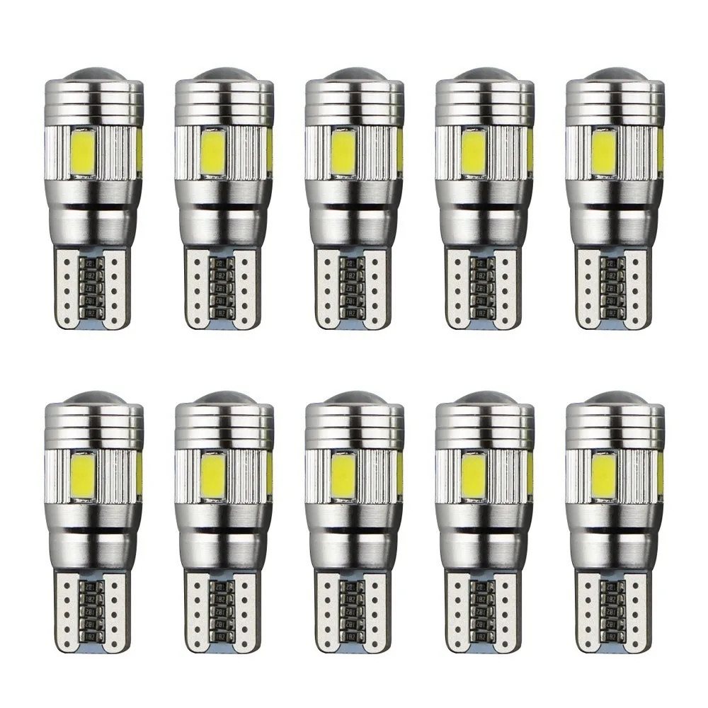 Free Canbus T10 6-SMD 5630 White LED for W5W 194 168 2825 Car Side Wedge Light Automotive T10 LED Light Bulbs Replacement Parts
Free Canbus T10 6-SMD 5630 White LED for W5W 194 168 2825 Car Side Wedge Light Automotive T10 LED Light Bulbs Replacement Parts