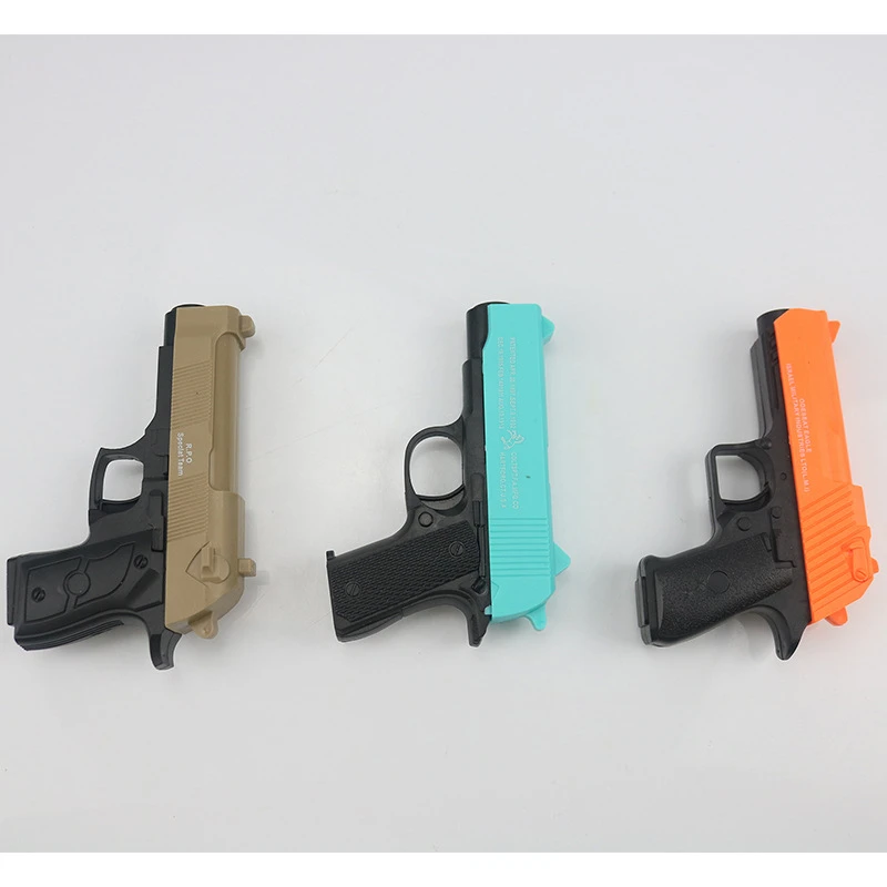 Мини пластиковые игрушки пистолеты P99 M92F M1911 Desert Eagle с 3 шт. случайных цветов