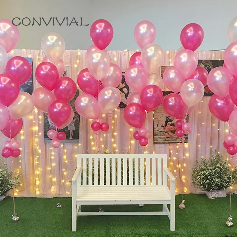 50Pcs Pink Latex Balloons Wedding Party Decoration Helium Party Ballon Happy Birthday New Year Kids Party Supplies Ornaments
50Pcs Pink Latex Balloons Wedding Party Decoration Helium Party Ballon Happy Birthday New Year Kids Party Supplies Ornaments