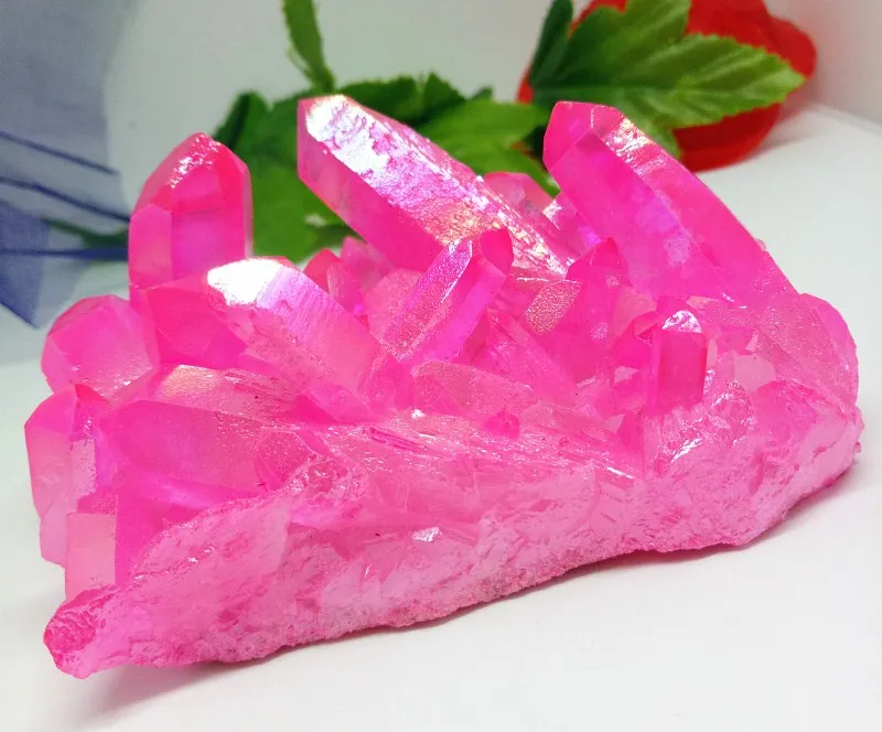 260 grams of natural quartz crystal pink angel aura cluster specimen cured Titanium coating quartz cluster healing
260 grams of natural quartz crystal pink angel aura cluster specimen cured Titanium coating quartz cluster healing