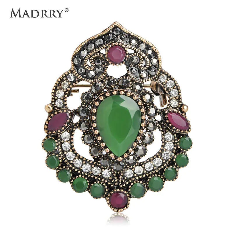 Madrry Alloy Metal Vintage Women Brooches Resin Stones Sculpture Hollow Flower Turkish Jewelry Accessories joias Women's Present
Madrry Alloy Metal Vintage Women Brooches Resin Stones Sculpture Hollow Flower Turkish Jewelry Accessories joias Women's Present