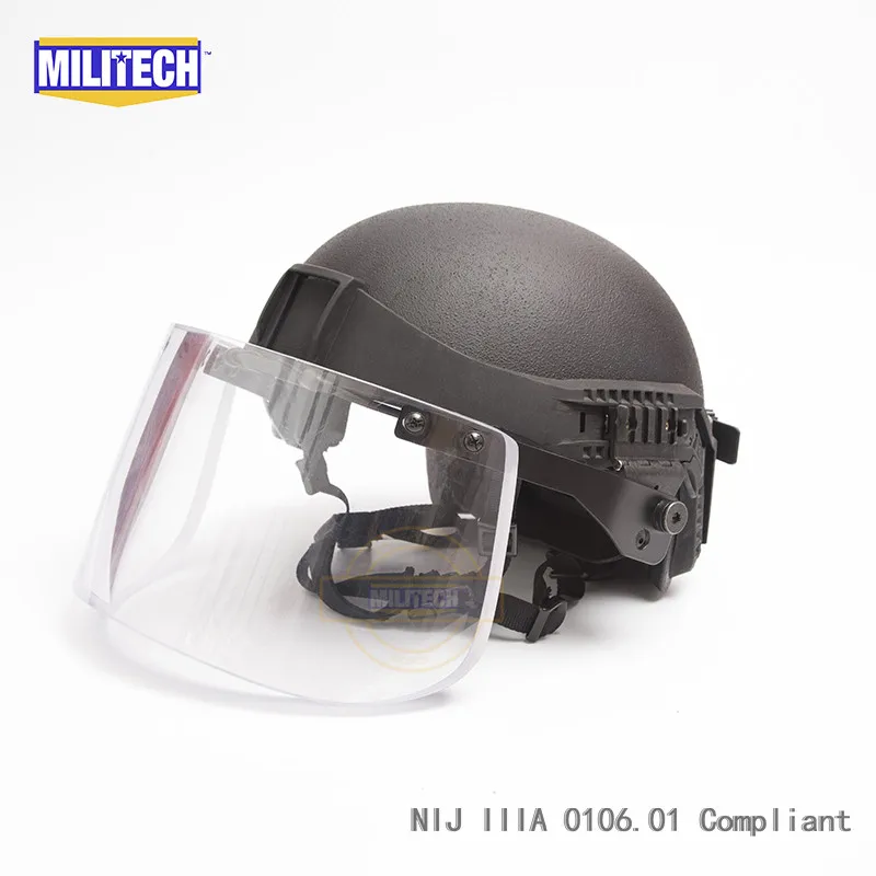 Пуленепробиваемый козырек MILITECH для быстрой воздушной рамы шлем CVC NIJ IIIA 3A|visor