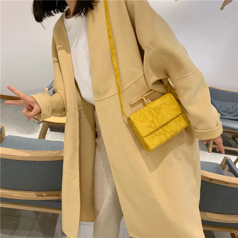 Yellow Women Handbags Retro Serpentine Chain Bag Printed Small PU Snake Leather Shoulder Crossbody Bags Female Messenger Bag 514
Yellow Women Handbags Retro Serpentine Chain Bag Printed Small PU Snake Leather Shoulder Crossbody Bags Female Messenger Bag 514