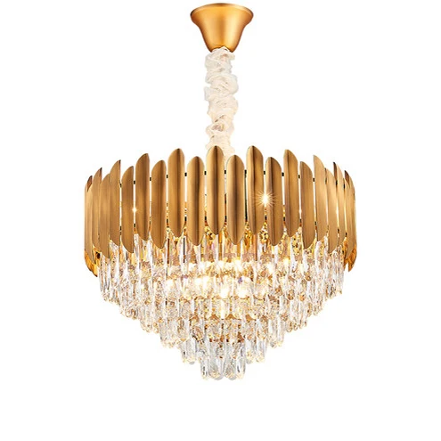 led e14 Postmodern Iron Crystal Golden Lustre Chandelier Lighting Suspension Luminaire Lampen For Dinning Room
led e14 Postmodern Iron Crystal Golden Lustre Chandelier Lighting Suspension Luminaire Lampen For Dinning Room