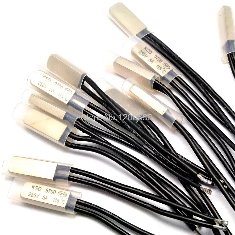 Temperature control switch KSD9700 115 degrees normally closed thermal protector / temperature controller 5A / 250V
Temperature control switch KSD9700 115 degrees normally closed thermal protector / temperature controller 5A / 250V