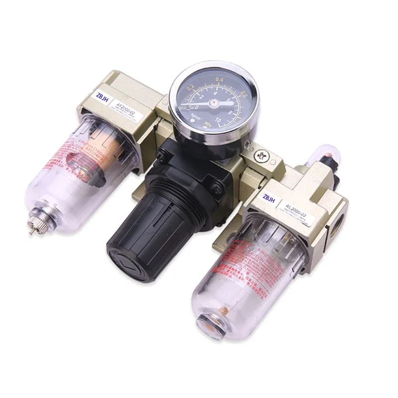 AC2000 AC2000-02 G1/4'' Standard Type Air Source Treatment Unit Pneumatic Lubricator+Filter+Regulator
AC2000 AC2000-02 G1/4'' Standard Type Air Source Treatment Unit Pneumatic Lubricator+Filter+Regulator