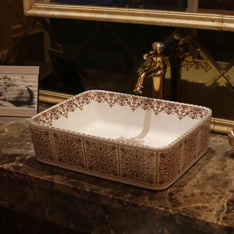 Rectangular Blue and white Jingdezhen ceramic sink wash basin Ceramic Counter Top Wash Basin Bathroom Sinks laboratory sink
Rectangular Blue and white Jingdezhen ceramic sink wash basin Ceramic Counter Top Wash Basin Bathroom Sinks laboratory sink