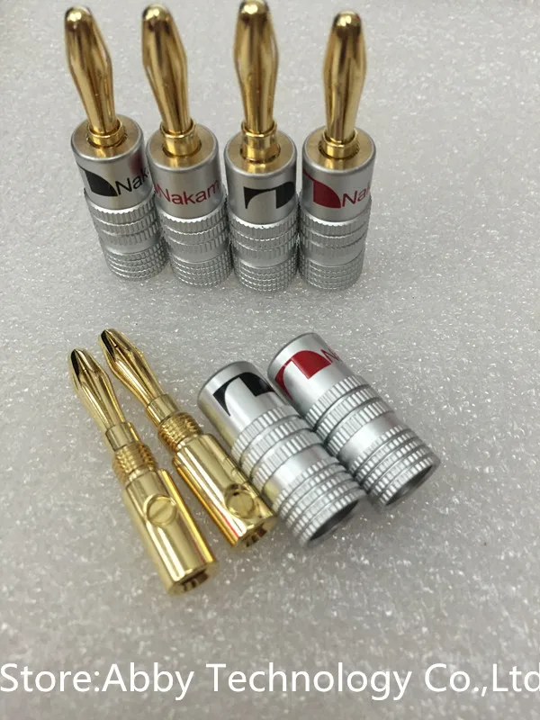 FREE SHIPPING 100pcs 24K Gold Speaker Banana Plugs For Video Speaker Connector Black Red Color
FREE SHIPPING 100pcs 24K Gold Speaker Banana Plugs For Video Speaker Connector Black Red Color