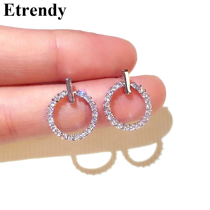 Shinning Zircon Small Round Earrings For Women Girls Stud Pendientes New Fashion Jewelry Birthday Gifts
Shinning Zircon Small Round Earrings For Women Girls Stud Pendientes New Fashion Jewelry Birthday Gifts
