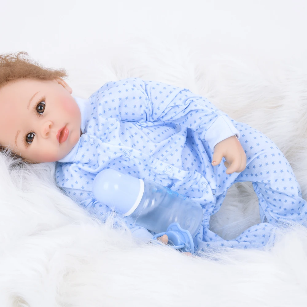 Lifelike Reborn Baby Dolls 55 Cm Cloth Body Baby Doll Newborn Baby Doll Kit for Sale
Lifelike Reborn Baby Dolls 55 Cm Cloth Body Baby Doll Newborn Baby Doll Kit for Sale