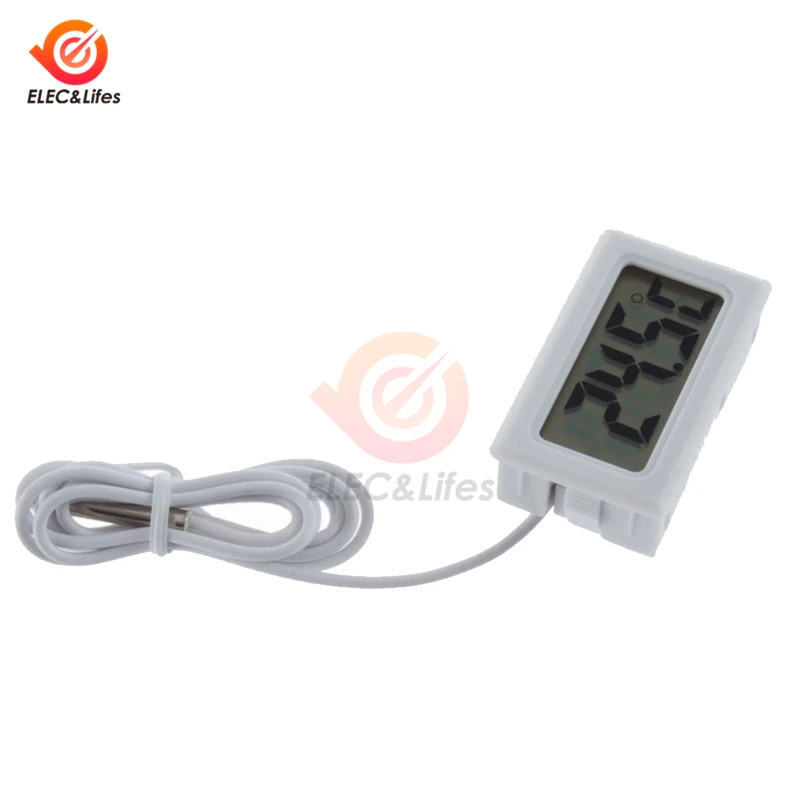 Встраиваемый электронный цифровой термометр Мини измеритель температуры с