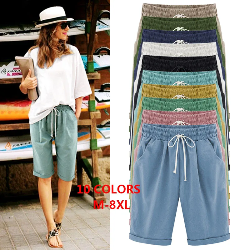 2018 Plus Size M - 3XL 4XL 5XL 6XL 7XL 8XL Short Pants Knee Length Hith Waist Elastic Waist Loose Casual Solid Big Size 02174
2018 Plus Size M - 3XL 4XL 5XL 6XL 7XL 8XL Short Pants Knee Length Hith Waist Elastic Waist Loose Casual Solid Big Size 02174