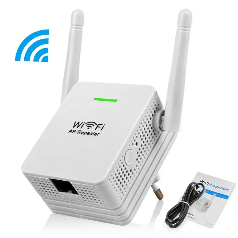 

Wifi Repeater 300Mbps Wireless Network Repeator 2dBi Antenna Wi Fi Signal Booster Amplifier 802.11b/g/n Wi-fi Range LED