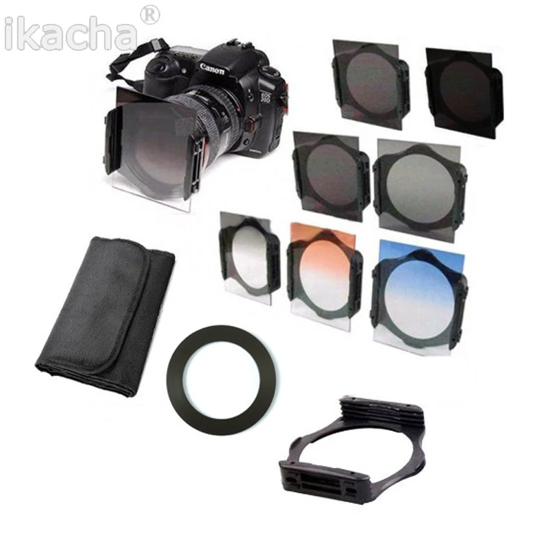 49 52 55 58 62 67 72 77 82 mm ring+Square Graduated Orange Blue Grey+ND2/ND4/ND8 lens filter for Cokin P series Adapter
49 52 55 58 62 67 72 77 82 mm ring+Square Graduated Orange Blue Grey+ND2/ND4/ND8 lens filter for Cokin P series Adapter
