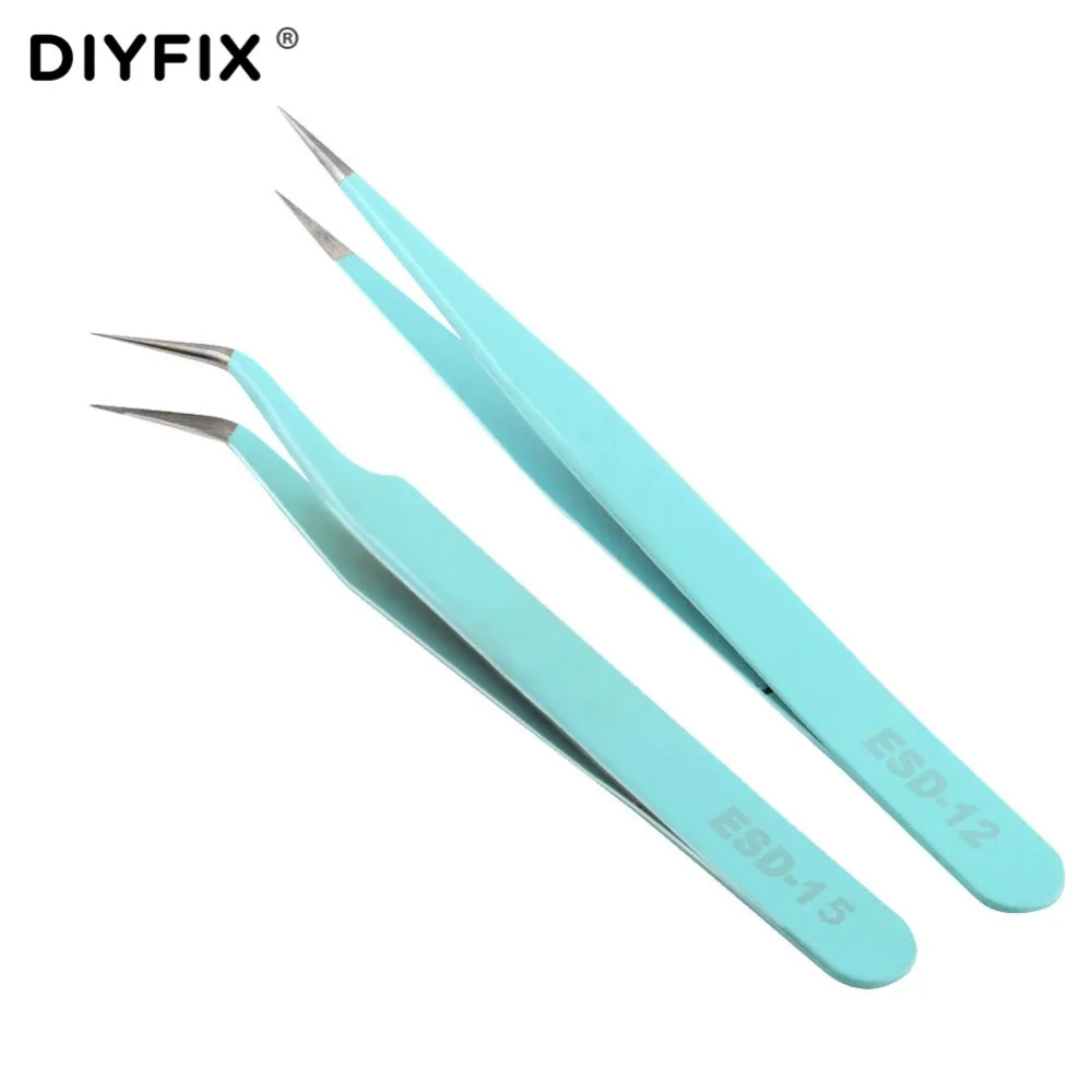 DIYFIX Eyelash Extension Tweezers Precision Straight Curved Forceps Pliers for Nail Art Rhinestones Gem Decor Picking Hand Tools
DIYFIX Eyelash Extension Tweezers Precision Straight Curved Forceps Pliers for Nail Art Rhinestones Gem Decor Picking Hand Tools