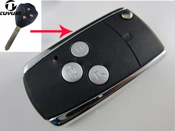 3 Buttons Modified Flip Remote Key Shell Blanks For Toyota Camry Reiz FOB Car Key Blanks Case
3 Buttons Modified Flip Remote Key Shell Blanks For Toyota Camry Reiz FOB Car Key Blanks Case