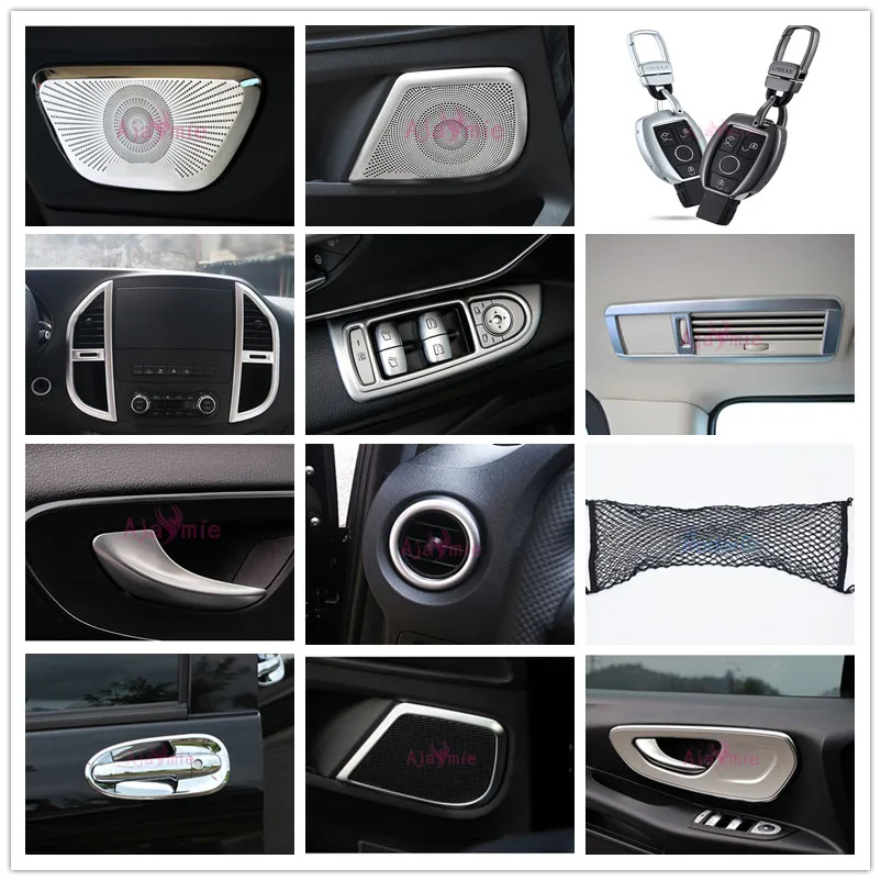 Для Mercedes Benz Vito W447 2014 2015 2016 2017 2018 крышка внутренней ручки хромированные аксессуары