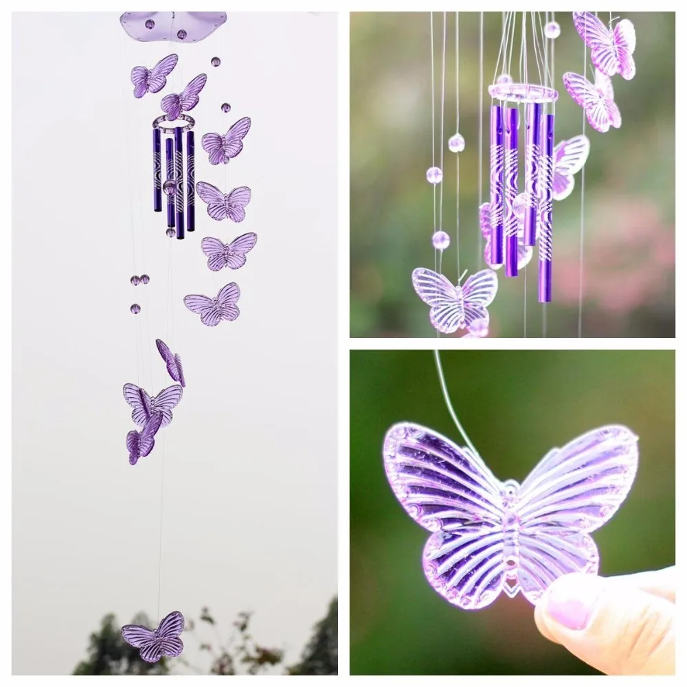 Crystal butterfly wind chimes hanging dream decoration yard balcony garden room children's room decoration garden feng shui deco
Crystal butterfly wind chimes hanging dream decoration yard balcony garden room children's room decoration garden feng shui deco