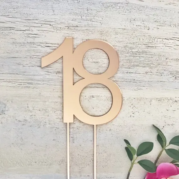 Personalised Number Birthday Cake Topper Mirror Rose Gold Topper Custom Age Cake Topper 18 Birthday Cake Decoration
Personalised Number Birthday Cake Topper Mirror Rose Gold Topper Custom Age Cake Topper 18 Birthday Cake Decoration