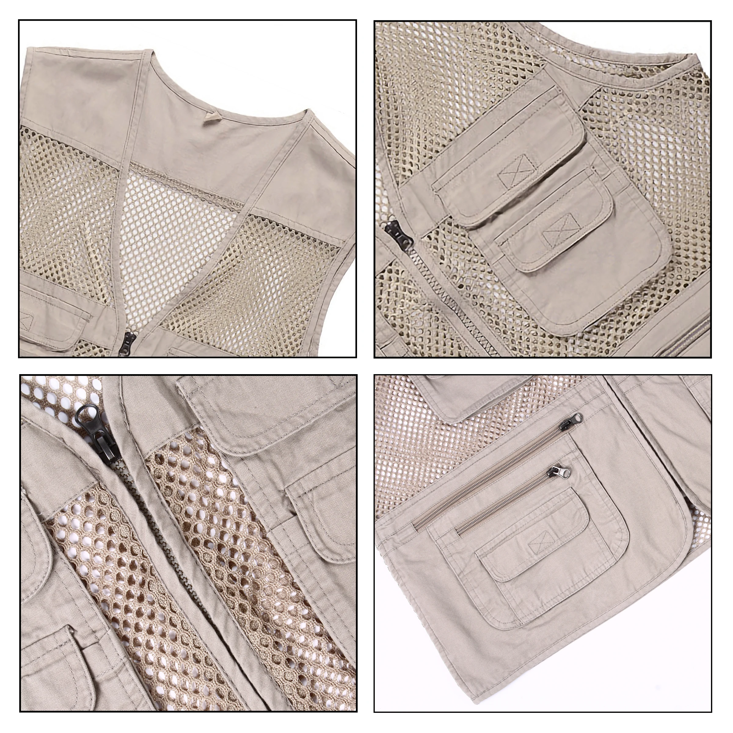Unloading Tactical Vest Coat Fashion Men's Summer Photographer Waistcoat Mesh Work Sleeveless Jacket Tool Many Pocket Vest Male
Unloading Tactical Vest Coat Fashion Men's Summer Photographer Waistcoat Mesh Work Sleeveless Jacket Tool Many Pocket Vest Male