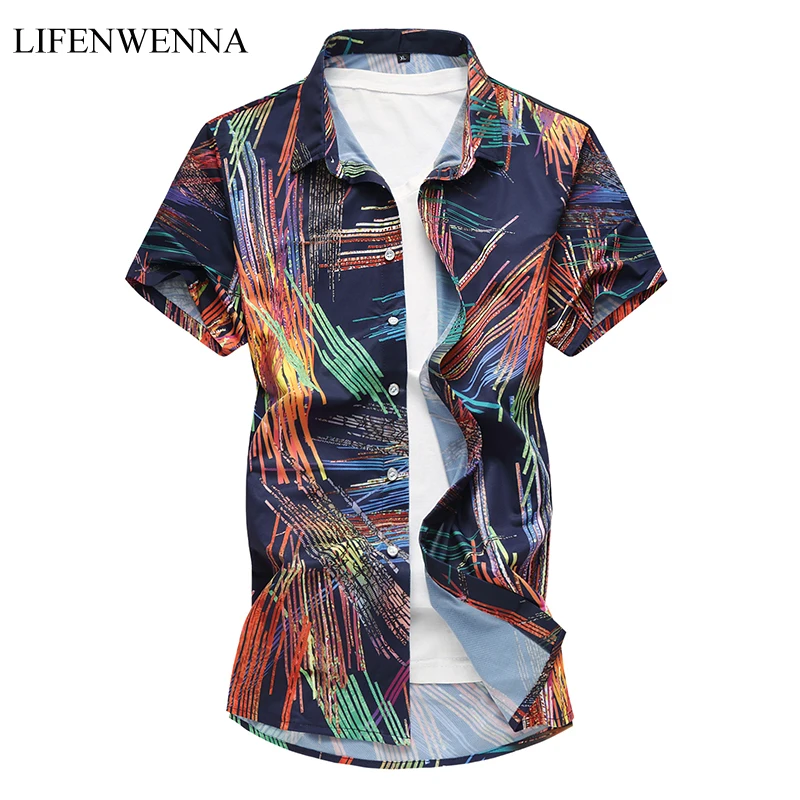 M-7XL Men's Plus Size Shirt 2019 New Summer Fashion Irregular Print Short Sleeve Shirt Mens ClothesCasual Color Block Shirts Men
M-7XL Men's Plus Size Shirt 2019 New Summer Fashion Irregular Print Short Sleeve Shirt Mens ClothesCasual Color Block Shirts Men