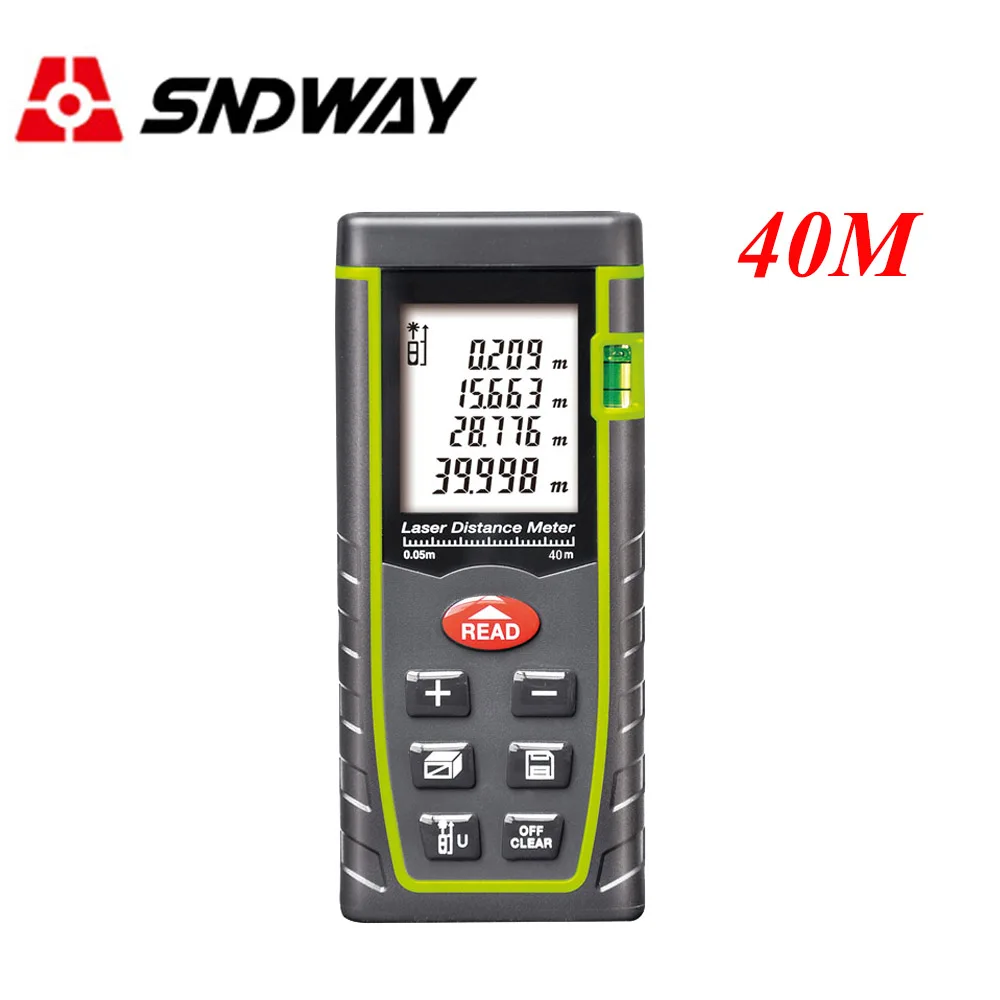 SNDWAY SW T40 лазерный дальномер 40 м Trena лазер пузырь уровня здания измерительный метр