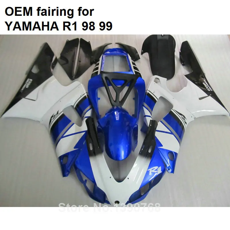 Motorcycle fairing kit for Yamaha injection molding YZF R1 1998 1999 blue white black fairings set YZFR1 98 99 CN19
Motorcycle fairing kit for Yamaha injection molding YZF R1 1998 1999 blue white black fairings set YZFR1 98 99 CN19