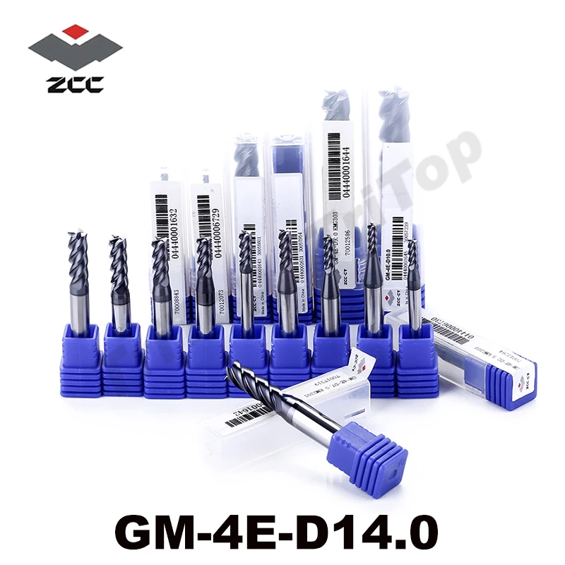 ZCC.CT GM-4E-D14.0 4 flute solid carbide 14 mm end mills TiAIN coated top quality cnc milling cutter
ZCC.CT GM-4E-D14.0 4 flute solid carbide 14 mm end mills TiAIN coated top quality cnc milling cutter
