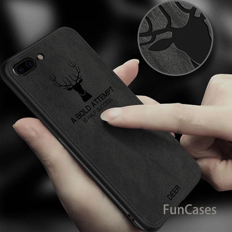 Роскошные тканевые чехлы для телефонов с рождественским оленем iphone 7 8 6 6s Plus