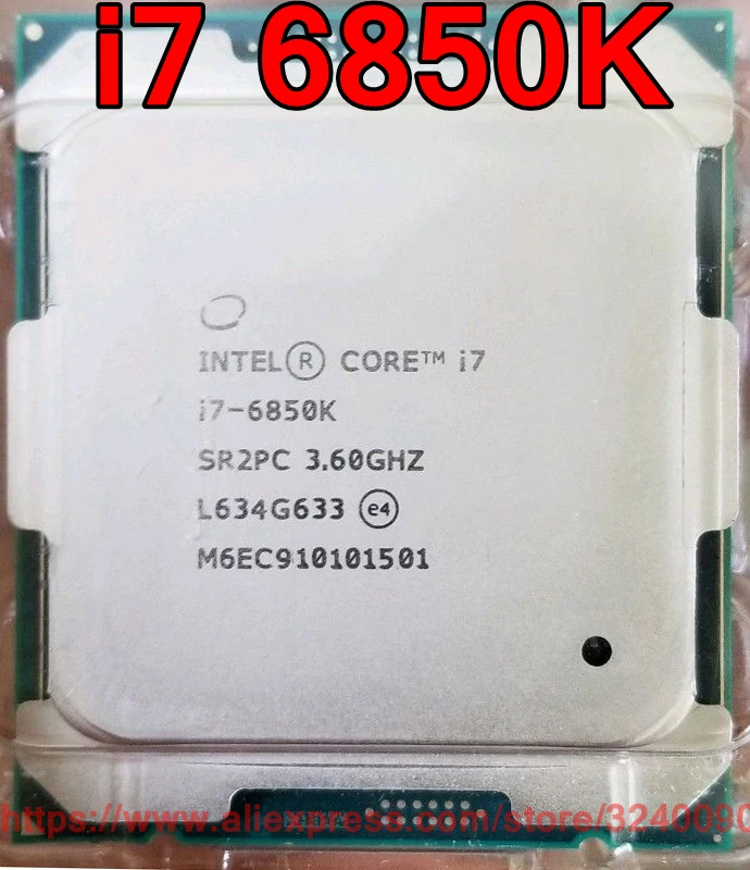 Оригинальный процессор Intel CORE i7 6850K, процессор i7-6850K 3,60 ГГц 15 Мб, 6-ядерный, Socket2011-3
Оригинальный процессор Intel CORE i7 6850K, процессор i7-6850K 3,60 ГГц 15 Мб, 6-ядерный, Socket2011-3