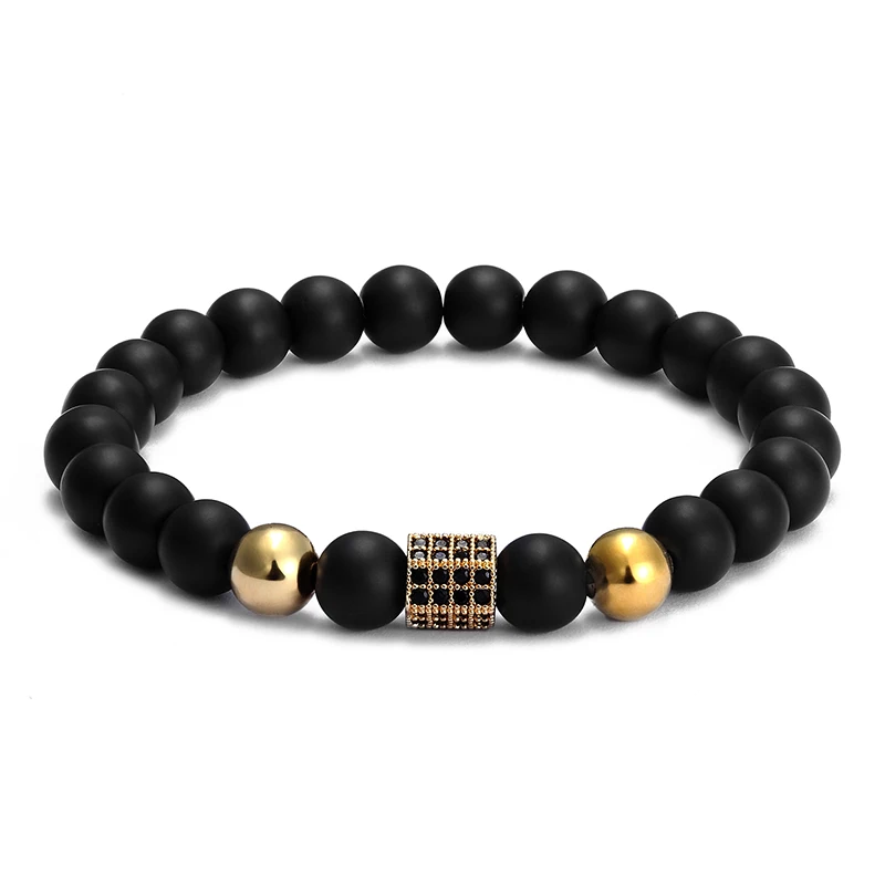 LIVVY Natural stone men's bracelet adjustable black paving CZ hexagonal natural stone beads bracelet jewelry friends gifts Gift
LIVVY Natural stone men's bracelet adjustable black paving CZ hexagonal natural stone beads bracelet jewelry friends gifts Gift