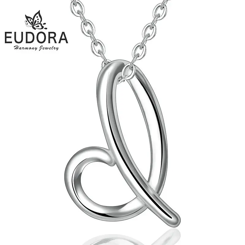 EUDORA NEW 925 Sterling Silver I Letter Name Pendant Necklace For Women Man Fashion Personalized Charm Jewelry girl Gift CYD109I
EUDORA NEW 925 Sterling Silver I Letter Name Pendant Necklace For Women Man Fashion Personalized Charm Jewelry girl Gift CYD109I